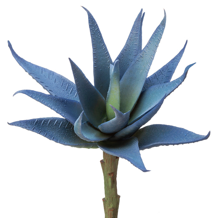 6" Real Touch Agave Artificial Stem Pick -Blue (Pack of 24) - CA2105-BL