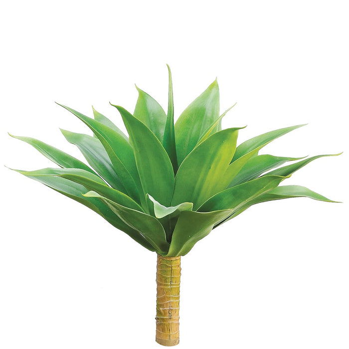 19" Agave Head Artificial Plant -Frosted Green (pack of 6) - CA4018-GR/FS