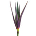 15" Real Touch Artificial Agave Stem Pick -Green/Purple (pack of 12) - CA9513-GR/PU