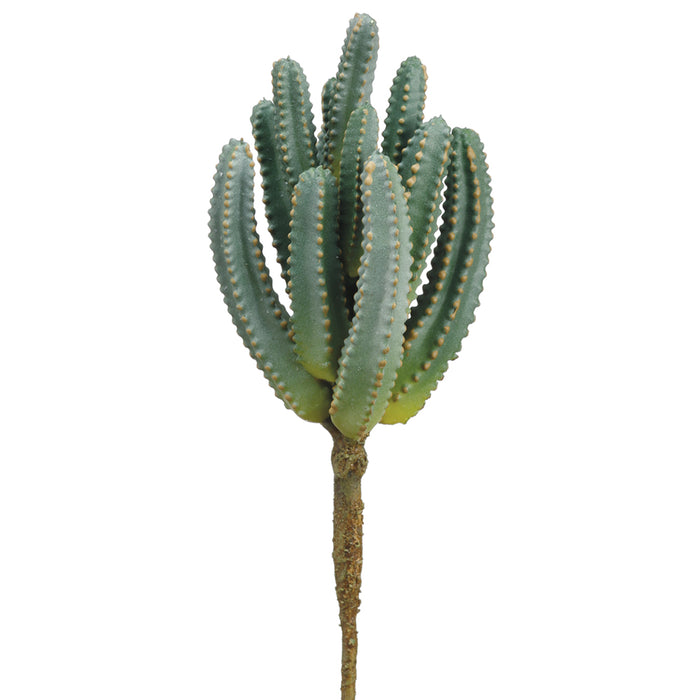 9" Mini Column Cactus Artificial Stem Pick -Green (Pack of 12) - CC2120-GR