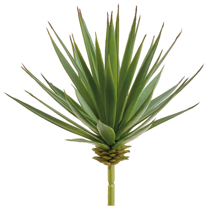 8" Outdoor UV-Resistant Artificial Yucca Stem Pick -Green (Pack of 12) - CE1056-GR