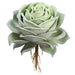 6.3" Artificial Rose Echeveria Stem Pick w/Roots -Flocked Green (pack of 12) - CE1811-GR/FK