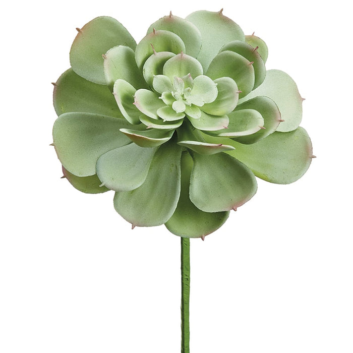 9" Real Touch Artificial Echeveria Stem Pick -Green (pack of 12) - CE4194-GR