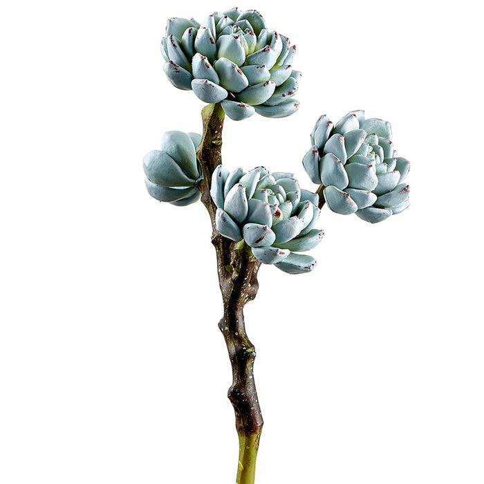 10" Artificial Hen And Chick Succulent Stem -Gray/Green (pack of 6) - CH1934-GR/GY