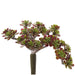 5" Outdoor UV-Resistant Artificial Sedum Stem Pick -Green/Burgundy (Pack of 36) - CKS038-GR/BU