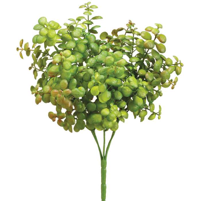 silk jade plant 12" Jade Artificial Plant -Green/Burgundy (Pack of 24)