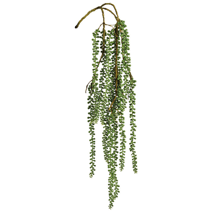 34" Hanging String Of Pearl Succulent Artificial Stem -Green (Pack of 12) - CMS551-GR