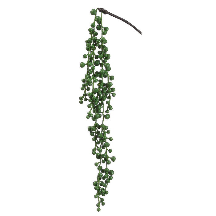 artificial string of pearls succulent 20" Real Touch String Of Pearls Hanging Artificial Stem Pick -Green — Silks Are Forever