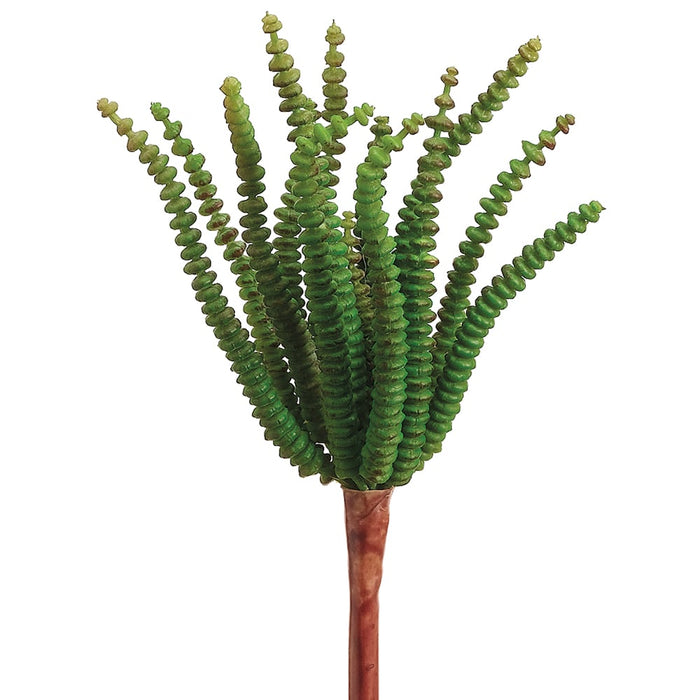 worm plant succulent 7" Real Touch Worm Succulent Artificial Stem Pick -Green — Silks Are Forever