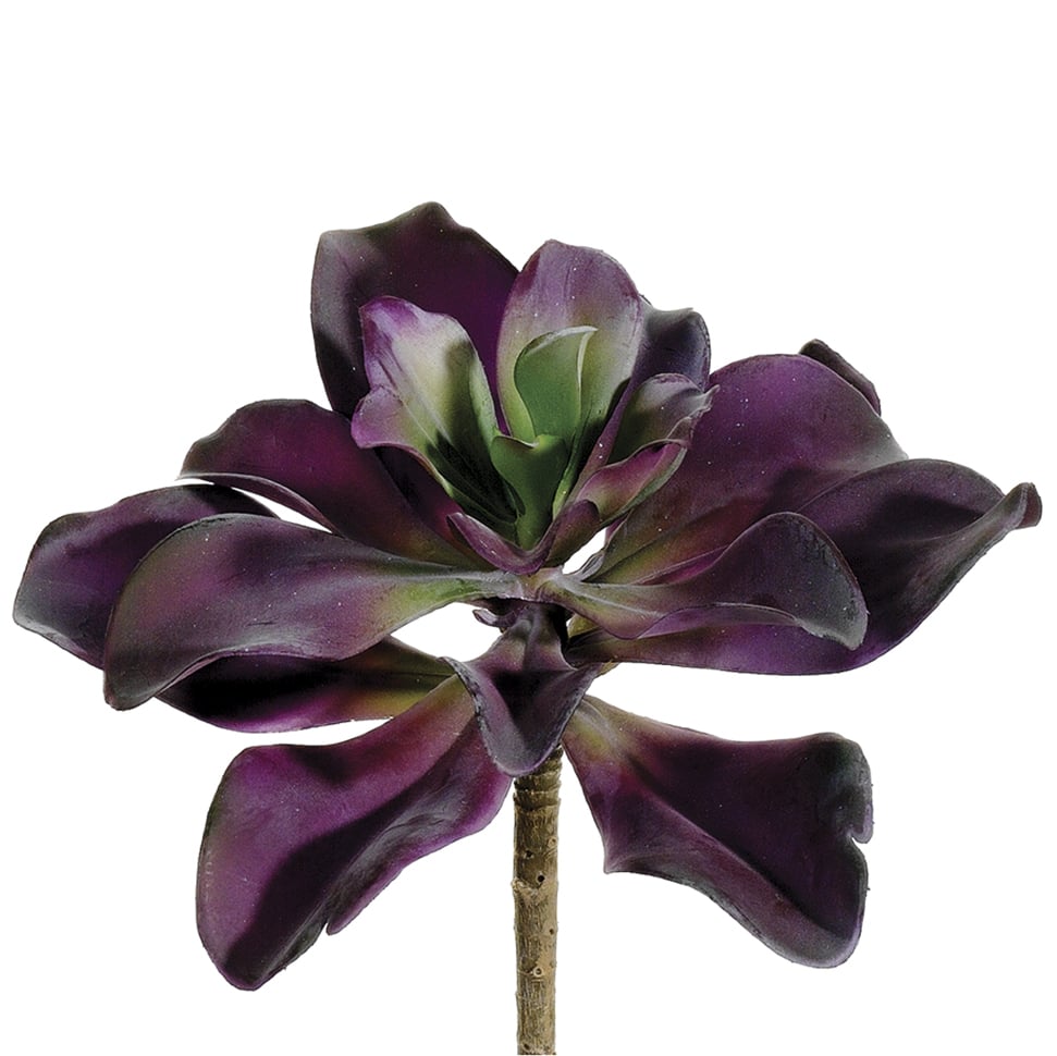 7" Artificial Kalanchoe Plant Plum/Green — Silks