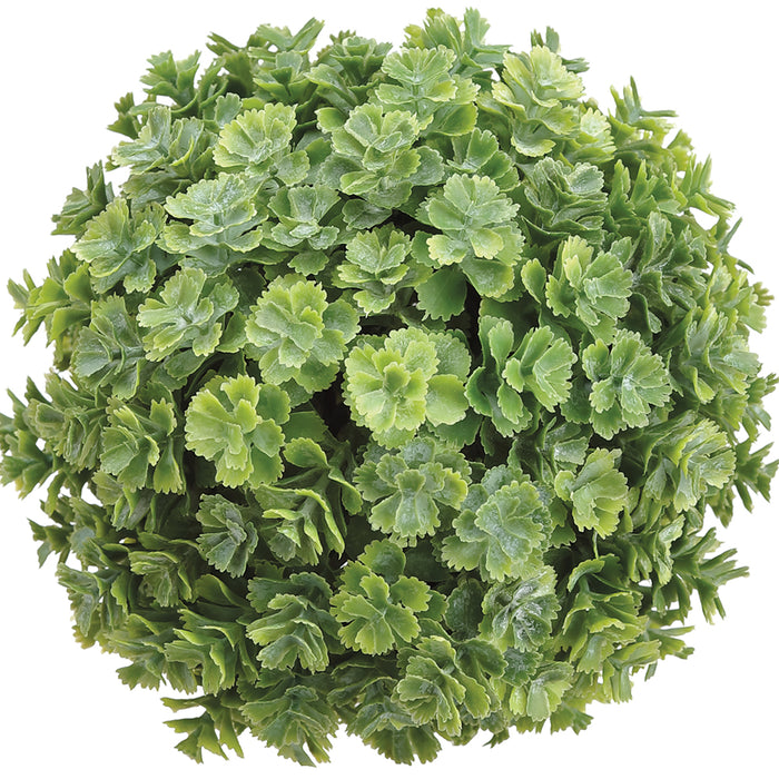 succulent topiary ball 5.5" Real Touch Artificial Sedum Succulent Ball-Shaped Topiary -Green — Silks Are Forever