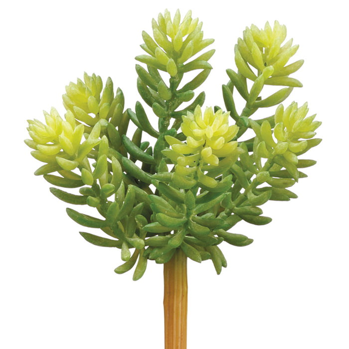 7" Soft Sedum Artificial Stem Pick -Green (pack of 36) - CS3012-GR