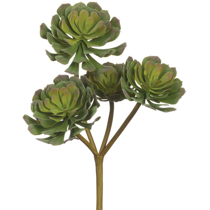 12.5" Outdoor UV-Resistant Artificial Real Touch Echeveria Stem -Green (Pack of 12) - CSE247-GR
