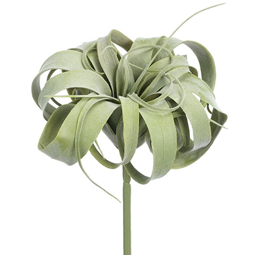 9" Soft-Touch Tillandsia Artificial Stem Pick -Green/Gray (Pack of 6) - CT1055-GR/GY