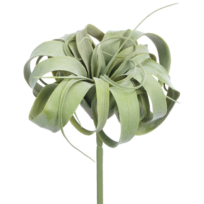 9" Soft-Touch Tillandsia Artificial Stem Pick -Green/Gray (Pack of 6) - CT1055-GR/GY
