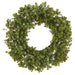 24" Sedum Succulent Artificial Wreath -Green - CWS005-GR
