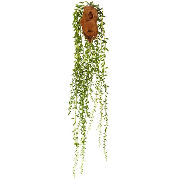 30" Sedum Succulent Artificial Plant w/Wall Hanger -Green (Pack of 6) - CZS832-GR