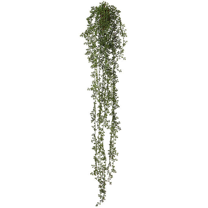 46" String Of Pearls Succulent Artificial Plant w/Wall Hanger -Green (Pack of 6) - CZS835-GR