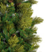 6'6"Hx30"W PE Slim Emerald Mixed Fir & Pinecone Artificial Christmas Tree, Unlit -Green/Brown - DT210465