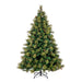 6'6"Hx56"W PE Emerald Mixed Fir & Pinecone Artificial Christmas Tree, Unlit -Green/Brown - DT210565