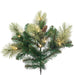 7'6"Hx62"W PE Emerald Mixed Fir & Pinecone Artificial Christmas Tree, LED Pre-Lit (Multi-Mode) -Green/Brown - DT210578LEDCC