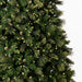9'Hx74"W PE Emerald Mixed Fir & Pinecone Artificial Christmas Tree, LED Pre-Lit -Green/Brown - DT210581LED