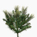 9'Hx74"W PE Emerald Mixed Fir & Pinecone Artificial Christmas Tree, LED Pre-Lit -Green/Brown - DT210581LED