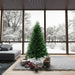 6'6"Hx52"W PE Tiffany Fraser Artificial Christmas Tree, Unlit -Green - DT213565