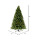 6'6"Hx52"W PE Tiffany Fraser Artificial Christmas Tree, LED Pre-Lit -Green - DT213566LED
