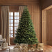 6'6"Hx52"W PE Tiffany Fraser Artificial Christmas Tree, RGB LED Pre-Lit (Multi-Mode) -Green - DT213568LEDCC