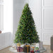 7'6"Hx60"W PE Tiffany Fraser Artificial Christmas Tree, RGB LED Pre-Lit (Multi-Mode) -Green - DT213578LEDCC