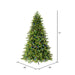 6'6"Hx48"W PE Jersey Fraser Artificial Christmas Tree, RGB LED Pre-Lit (Multi-Mode) -Green - DT214268LEDCC