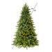 6'6"Hx48"W PE Jersey Fraser Artificial Christmas Tree, RGB LED Pre-Lit (Multi-Mode) -Green - DT214268LEDCC