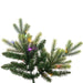7'6"Hx58"W PE Jersey Fraser Artificial Christmas Tree, LED Pre-Lit (Multi-Mode) -Green - DT214378LEDCC