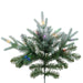 9'Hx72"W PE Frosted Albany Spruce Artificial Christmas Tree, LED Pre-Lit (Multi-Mode) -Green/White - DT220283LEDCC