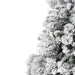 9'Hx52"W Frosted Slim Scotch Pine Artificial Christmas Tree, Unlit -White - DT230380