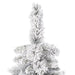 10'Hx56"W Frosted Slim Scotch Pine Artificial Christmas Tree, Unlit -White - DT230385