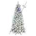 7'6"Hx44"W Frosted Slim Scotch Pine Artificial Christmas Tree, LED Pre-Lit (Multi-Mode) -White - DT230378LEDCC