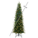 7'6"Hx39"W PE Slim Wistler Spruce Artificial Christmas Tree, LED Pre-Lit (Multi-Mode) -Green - DT235678LEDCC