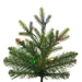 7'6"Hx39"W PE Slim Wistler Spruce Artificial Christmas Tree, LED Pre-Lit (Multi-Mode) -Green - DT235678LEDCC