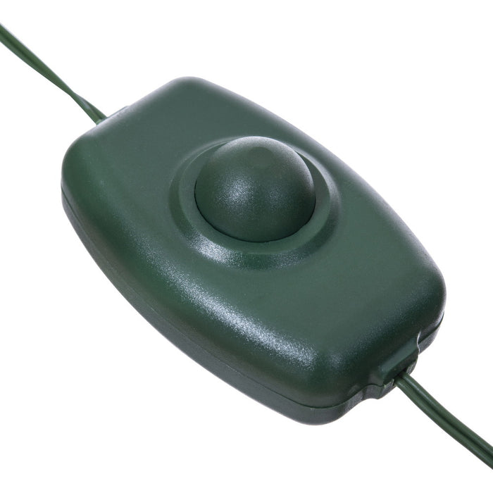 9'Hx48"W PE Slim Wistler Spruce Artificial Christmas Tree, LED Pre-Lit (Multi-Mode) -Green - DT235683LEDCC