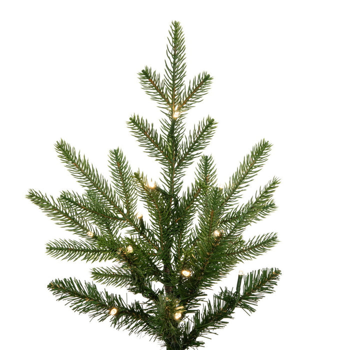 6'Hx44"W PE Norway Spruce Artificial Christmas Tree, LED Pre-Lit (Multi-Mode) -Green - DT250363LEDCC
