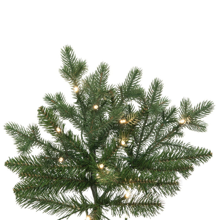10'Hx75"W PE Northern Blue Spruce Artificial Christmas Tree, LED Pre-Lit (Multi-Mode) -Green - DT2541888LEDCC