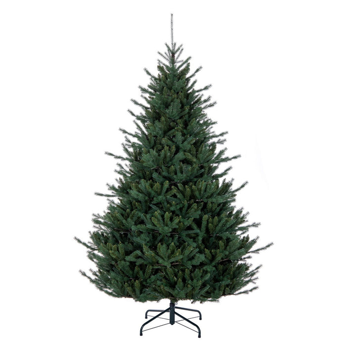 7'6"Hx62"W PE Nordmann Fir Artificial Christmas Tree, Unlit -Green - DT256275
