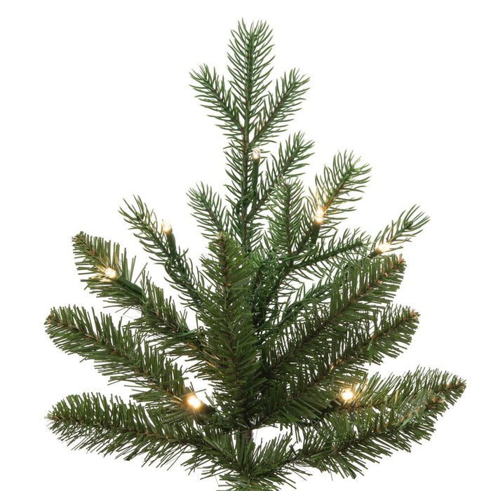 9'Hx74"W PE Nordmann Fir Artificial Christmas Tree, LED Pre-Lit (Multi-Mode) -Green - DT256283LEDCC