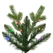 6'6"Hx60"W PE Norwegian Spruce Artificial Christmas Tree, LED Pre-Lit (Multi-Mode) -Green - DT257368LEDCC