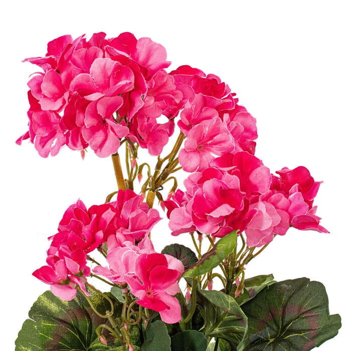 20" Silk Geranium Flower Bush -Pink (Pack of 12) - FA174601-4