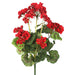 20" Silk Geranium Flower Bush -Red (Pack of 12) - FA174602-4