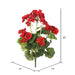 20" Silk Geranium Flower Bush -Red (Pack of 12) - FA174602-4