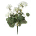 20" Silk Geranium Flower Bush -White (Pack of 12) - FA174603-4